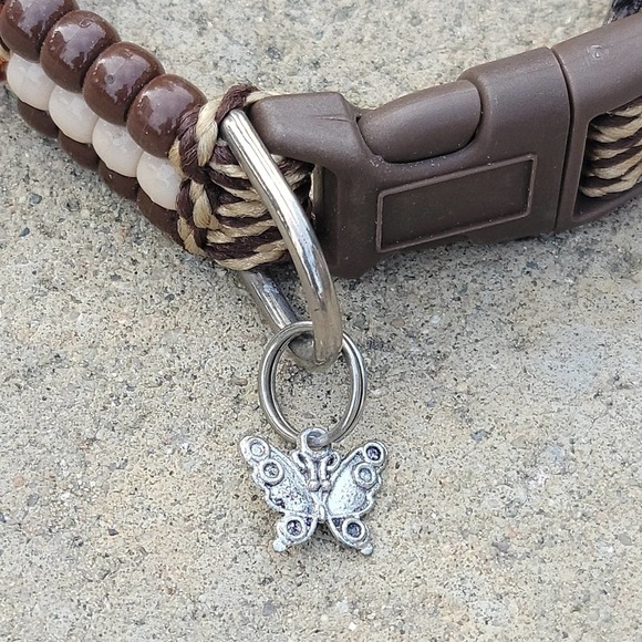 Custom Handmade Beaded Bling Dog Collar - Picture 4 of 4